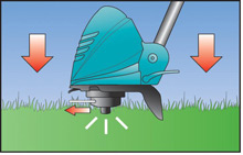 The Bosch ART 23 features a Pro Tap Spool to enble efficient line feed