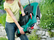 The Bosch Rotak 34 is lightweight and easy to carry