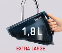 1.8 litre removable water tank