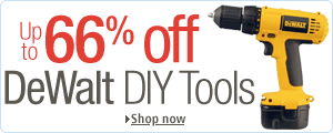 Save Up to 66% Off Dewalt DIY tools