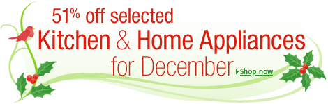 50% off selected Kitchen and Home Appliances
