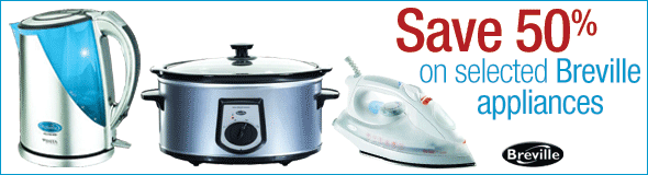 50% off Selected Breville Appliances 