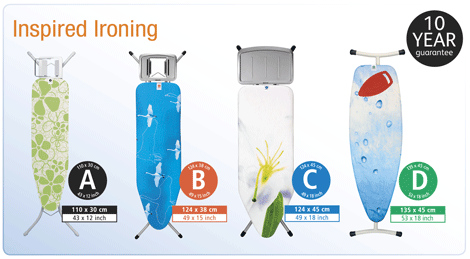 Brabantia Ironing Boards and Covers Range