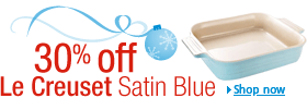 30% off Le Creuset Satin Blue