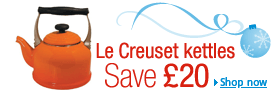 Save �20 off Le Creuset Kettles