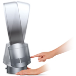 Easier to tilt than conventional fans