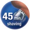 45 Minutes shaving time
