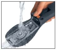 We recommend cleaning the sealing ring manually in water