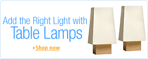 Add the Right Light with Table Lamps