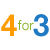 4 for 3 Offer
