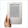 UK customers can now order the Amazon Kindle from the USA. The Kindle wireless reading device is as thin as a magazine and weighs less than a paperback, but can hold 1,500 books and be read for up to two weeks on a single charge. Its electronic-ink display looks and reads like real paper, and has no glare, even in bright sunshine. With the Kindle, you can shop and download more than 250,000 books, newspapers and magazines, in less than 60 seconds. You can use your Amazon.co.uk account to order the Kindle from Amazon.com.