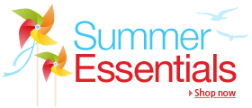 Find everything you need for summer in our Summer Essentials promotion. Featuring outdoor toys, festival music plus seasonal trends in clothing, shoes and jewellery.