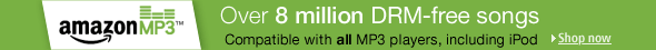 MP3 music downloads: over 8 million DRM free songs