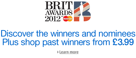 The BRIT Awards 2012: Discover the winners and nominees, Plus shop past winners from £3.99