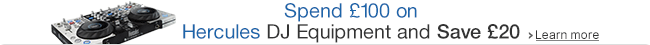 Save £20 Hercules DJ Equipment