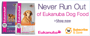 Never run out of Eukanuba dog food with Subscribe & Save