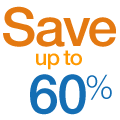 Save Up to 60%