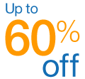 Up to 60% off
