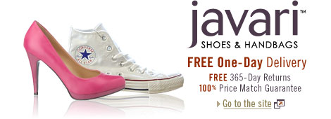 Javari.co.uk Shoes and Handbags with FREE One-Day Delivery, FREE Returns, and 100% Price Match Guarantee