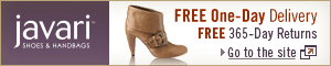 FREE One-Day Delivery and FREE 365-Day Returns on shoes and handbags, at Javari.co.uk.