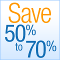 50% to 70% off