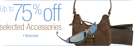 Up to 75% off selected accessories
