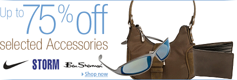 Up to 75% off selected accessories