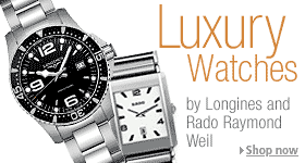 Luxury Swiss Watches - Longines, Rado and Raymond Weil