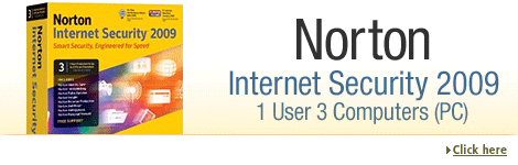 Norton Internet Security 2009 - 1 User 3 Computers (PC)