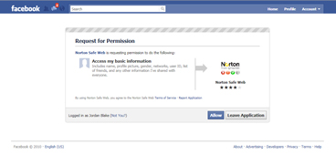 Scans links in Facebook