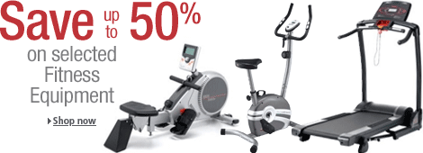 Save up to 50% on selected Fitness Equipment