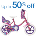 Save up to 50% on Selected Kids Bikes