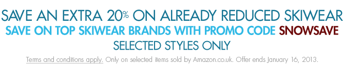 Save an Extra 20% on Already Reduced Skiwear