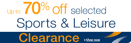 Up to 70% off Sports & Leisure Clearance