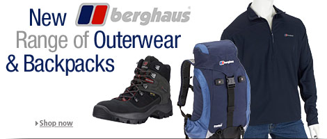 Great range of Berghaus Jackets, Backpacks and Footwear