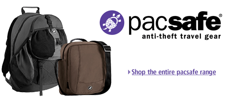Pacsafe anti-theft travel gear