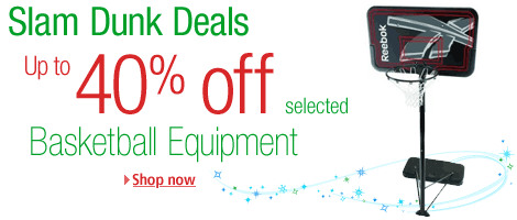 Save up to 40% on selected basketball equipment