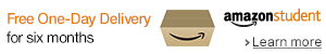 Free One-Day Delivery for six months with Amazon Student