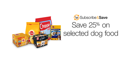 25% off selectec dog food with Subscribe and Save