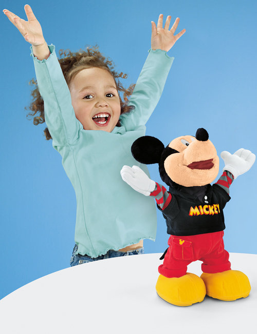 Dance Star Mickey with child