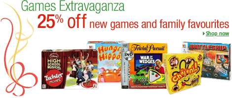 25% off selected Games and Puzzles