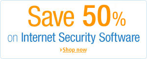 Save 40% on Internet Security Software when you spend �30 or more