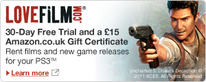 LOVEFiLM is the UK's biggest online DVD, Blu-ray and games rental service, and it now has thousands of film titles available to watch online via your PC, PS3 and selected internet-connected TVs and Blu-ray players.