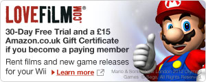 LOVEFiLM is the UK's biggest online DVD, Blu-ray and games rental service, and it now has thousands of film titles available to watch online via your PC, PS3 and selected internet-connected TVs and Blu-ray players.