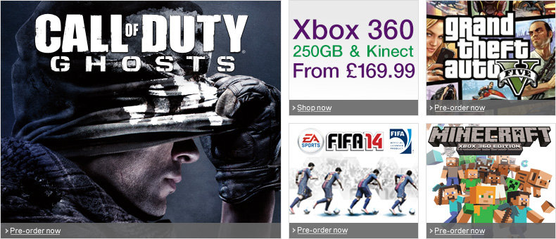 Xbox 360 Game Offers