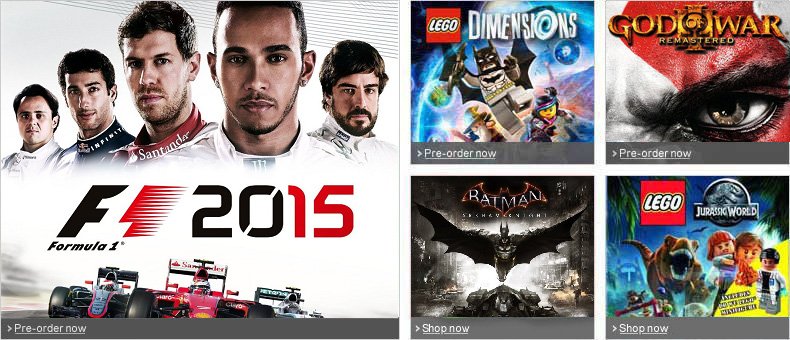 PS4 Video Game Offers