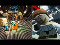 Split-screen functionality in LEGO Star Wars III: The Clone Wars for Wii