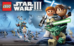 Key art for LEGO Star Wars III: The Clone Wars