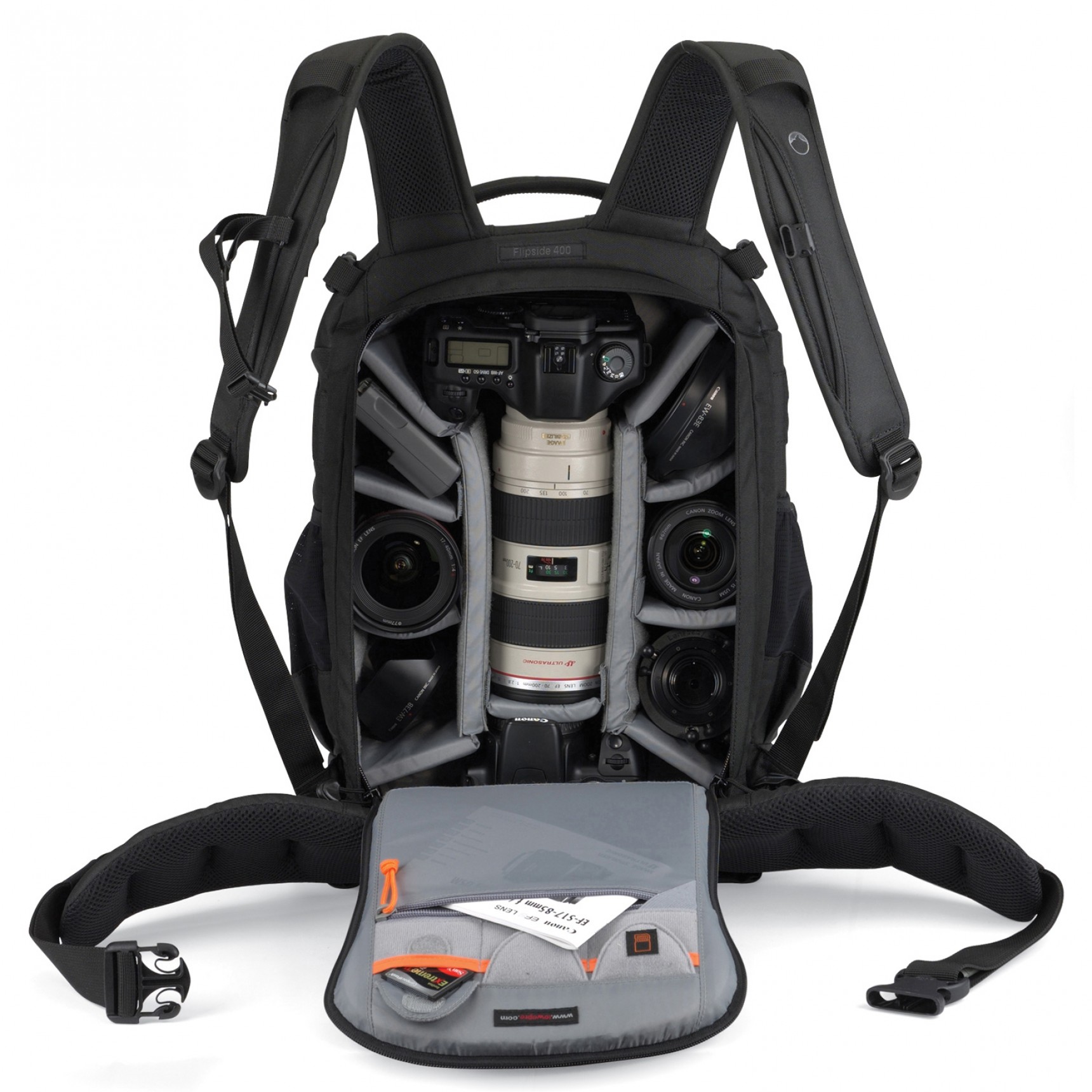 Lowepro Flipside 400 AW Backpack for DSLR Black Amazon.co.uk Camera