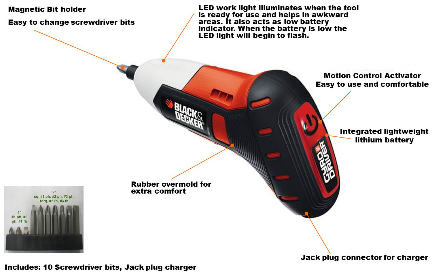 BLACK+DECKER Gyro Driver Gyroscopic Motion Sensing Screwdriver Amazon